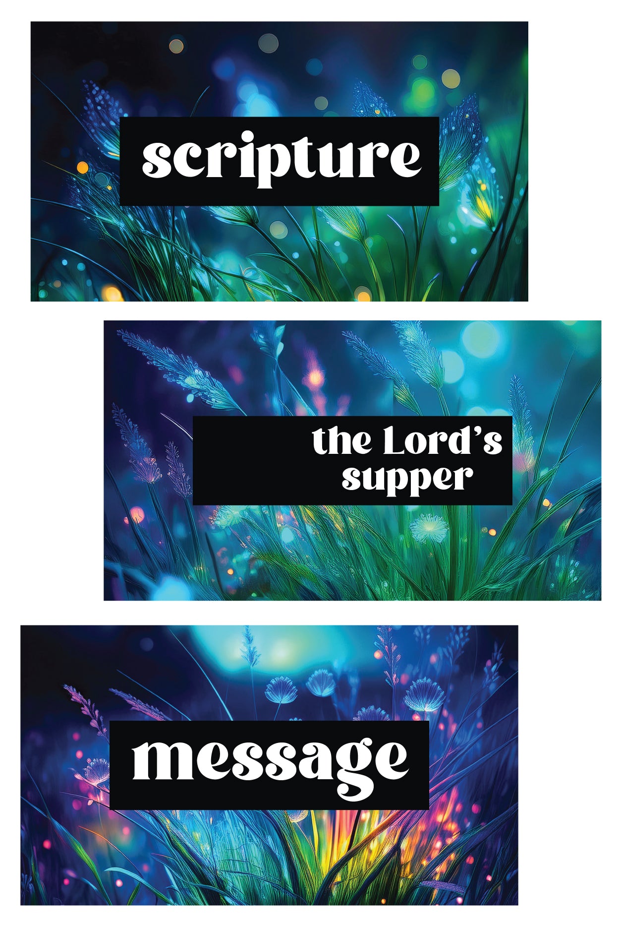 Moonlight Gospel Slide Templates {65+ Slides}