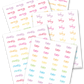 Most Common Planner Words Stickers