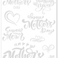 Mother's Day Hand Lettering Worksheets Page