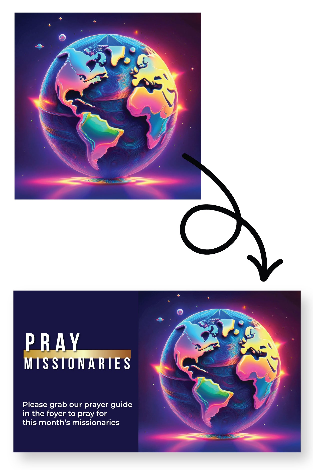 65+ Neon Christian Graphics Set