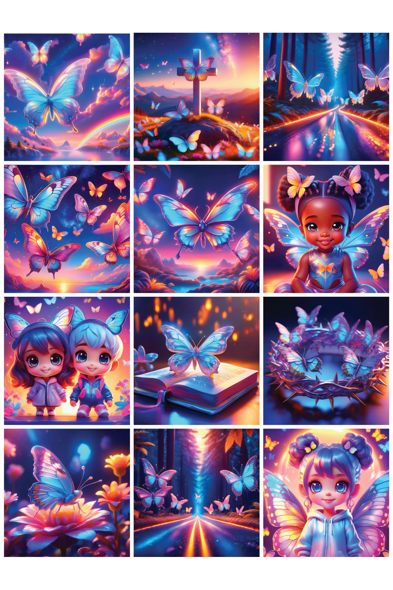 40+ New Creation Butterflies Graphics Set