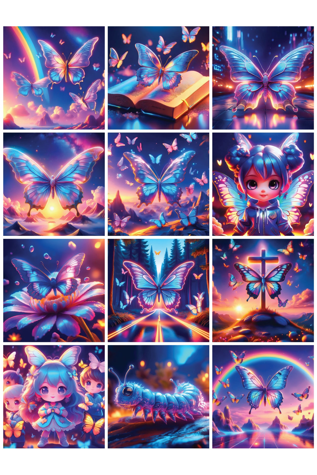 40+ New Creation Butterflies Graphics Set