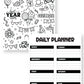 Coloring New Year's Daily Planner {10 Pages}