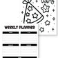 Coloring New Year's Daily Planner {10 Pages}