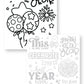 Coloring New Year's Daily Planner {10 Pages}