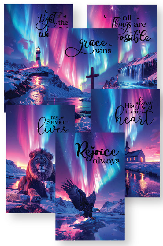 Northern Lights Church Bulletins {13 Pages}
