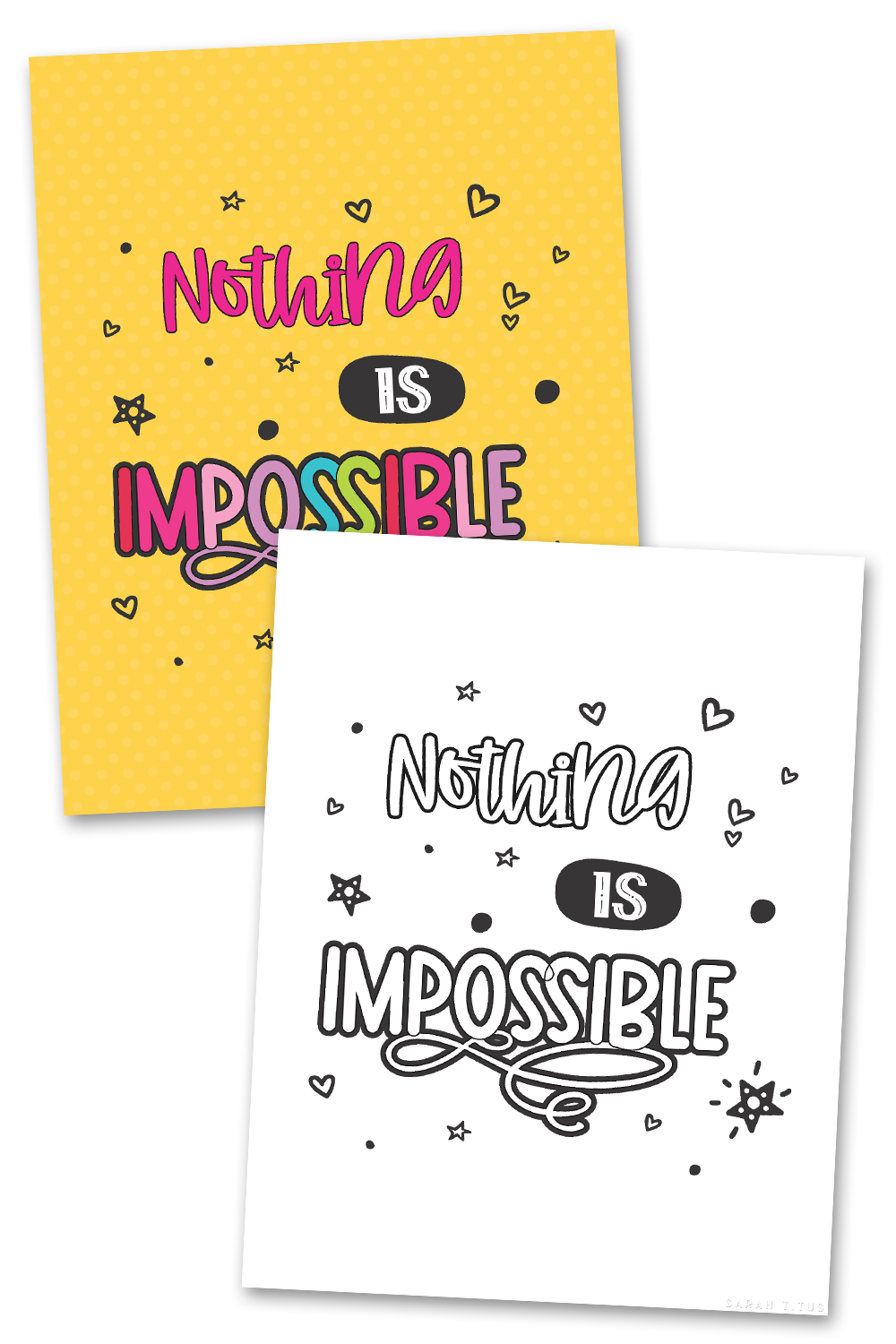 Nothing is Impossible Wall Art Set