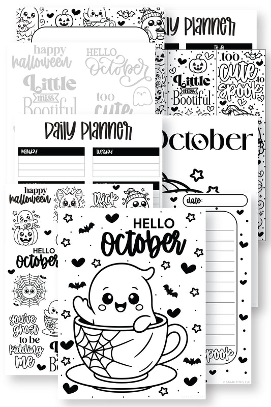 October Planner Pack {9 Pages}