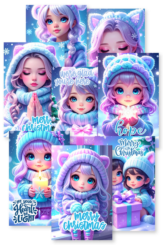 Pastel Christmas Church Bulletins {8 Pages}