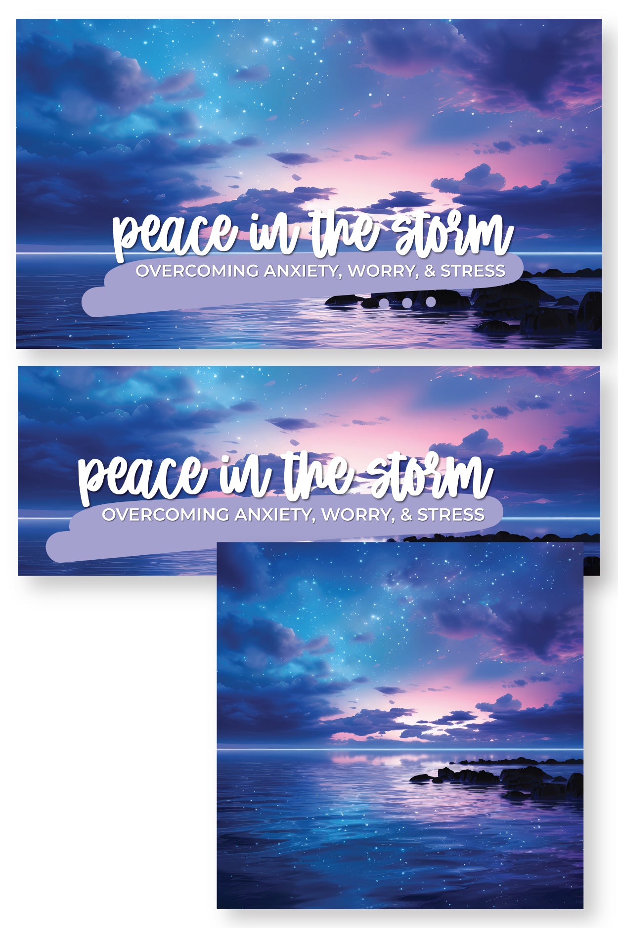 Peace in the Storm Sermon Series Graphics