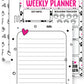 Pets Care Weekly Planner