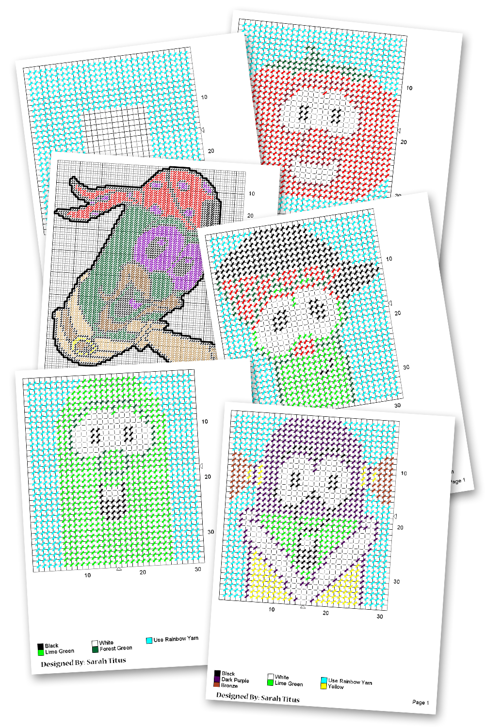 Plastic Canvas Book 40 Pages Sarah Titus Plastic canvas book 40 pages sarah titus