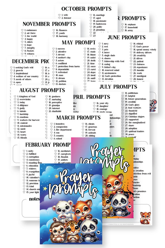 Prayer Prompts Planner