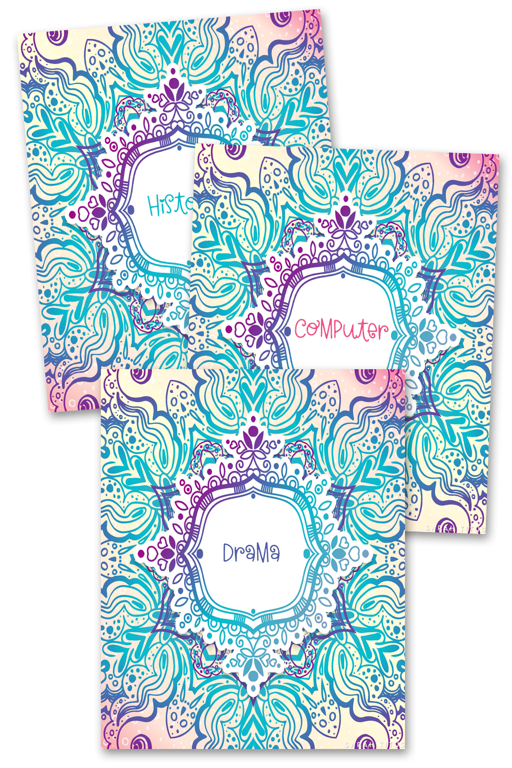 Printable Binder Covers & Dividers for School