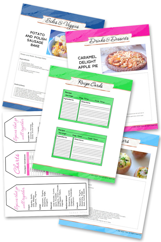 Recipe Binder {160+ pages} Sarah Titus