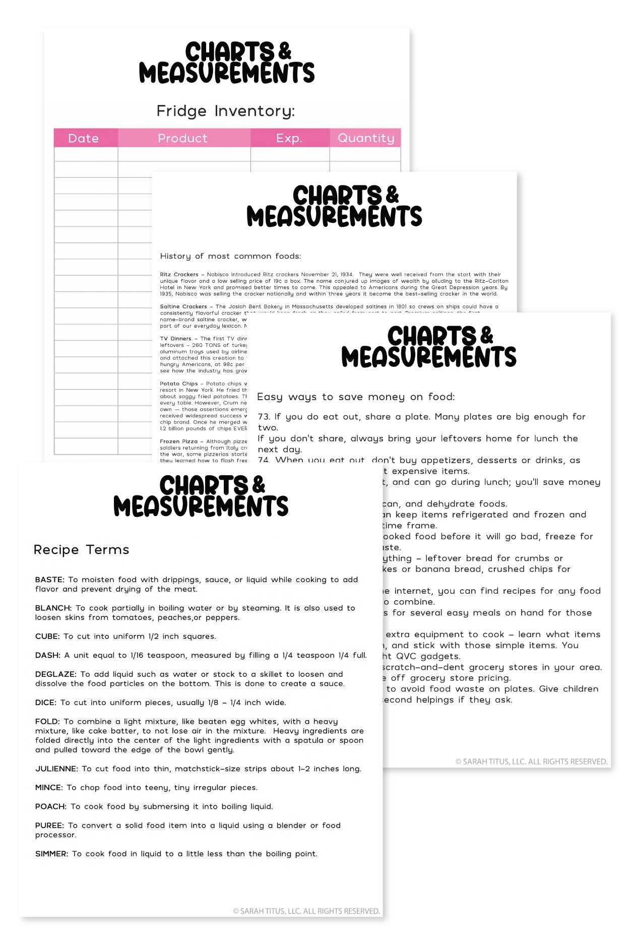 Recipe Binder {130+ Pages}
