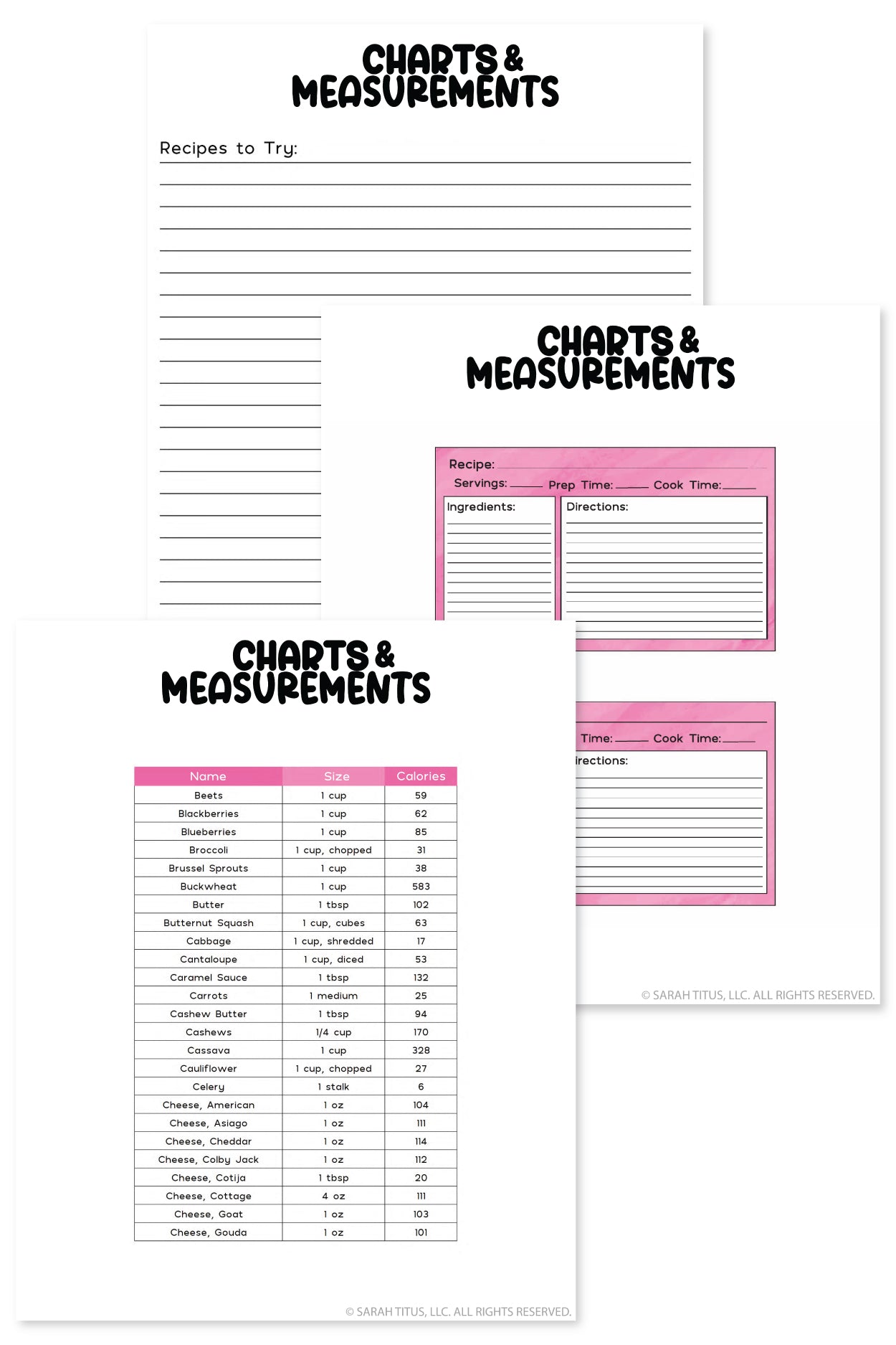 Recipe Binder {130+ Pages}