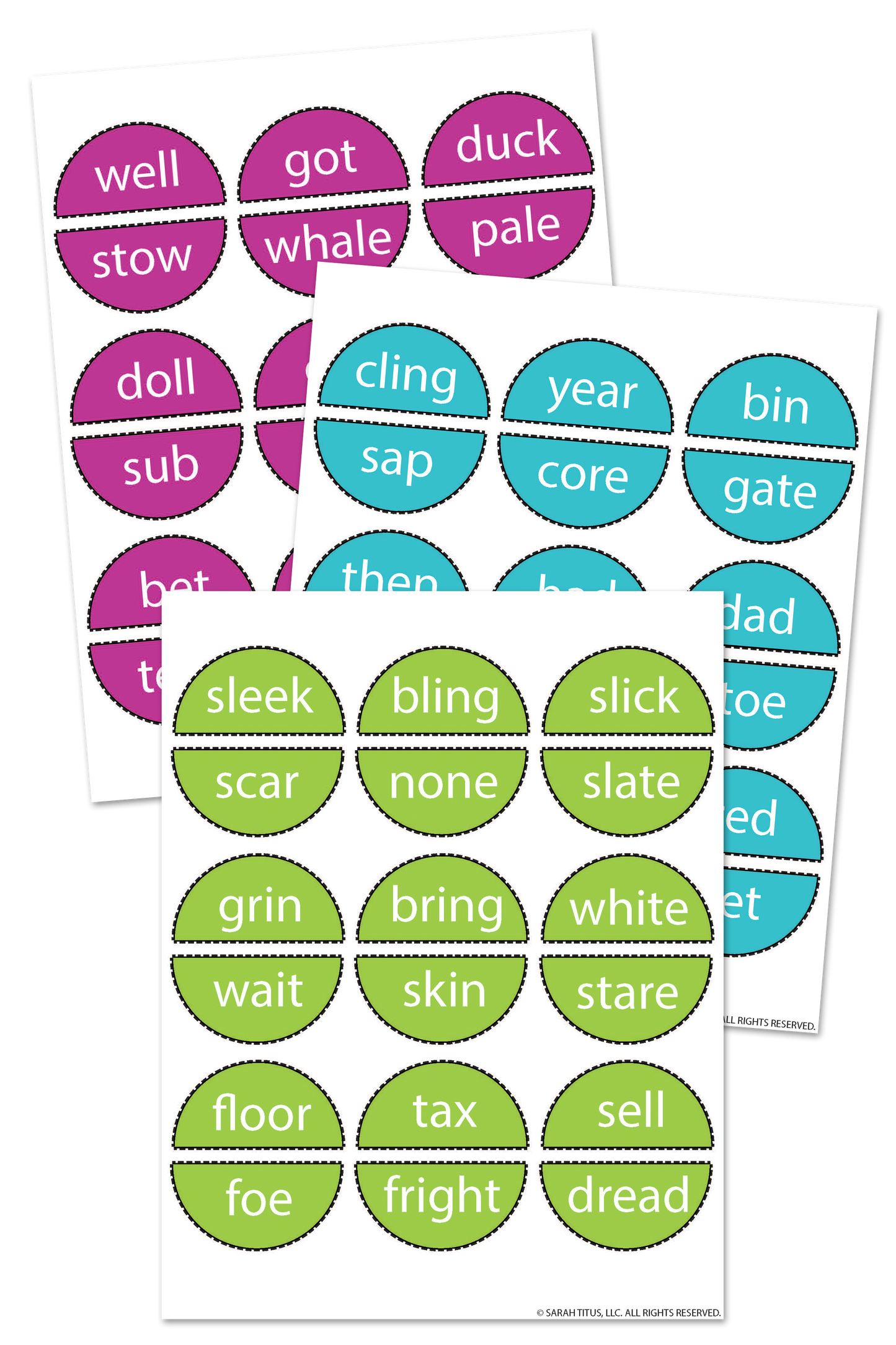 Rhyming Words Matching Game