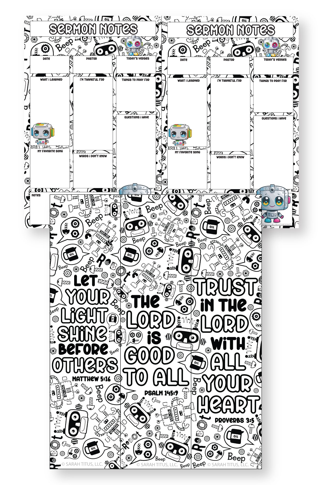 Robots Sermon Notes & Bookmarks