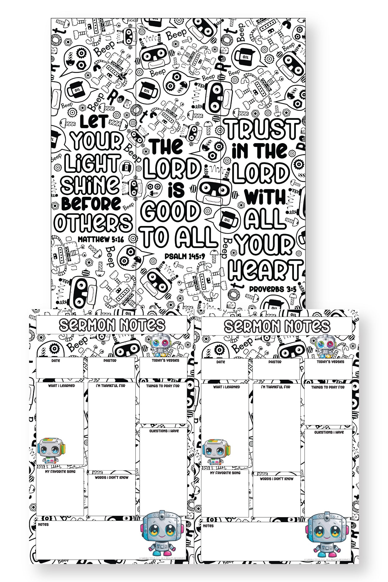 Robots Sermon Notes & Bookmarks