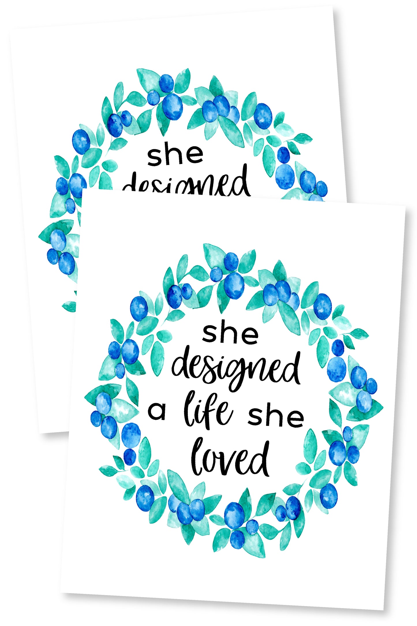 She Designed a Life She Loved Wall Art Printable