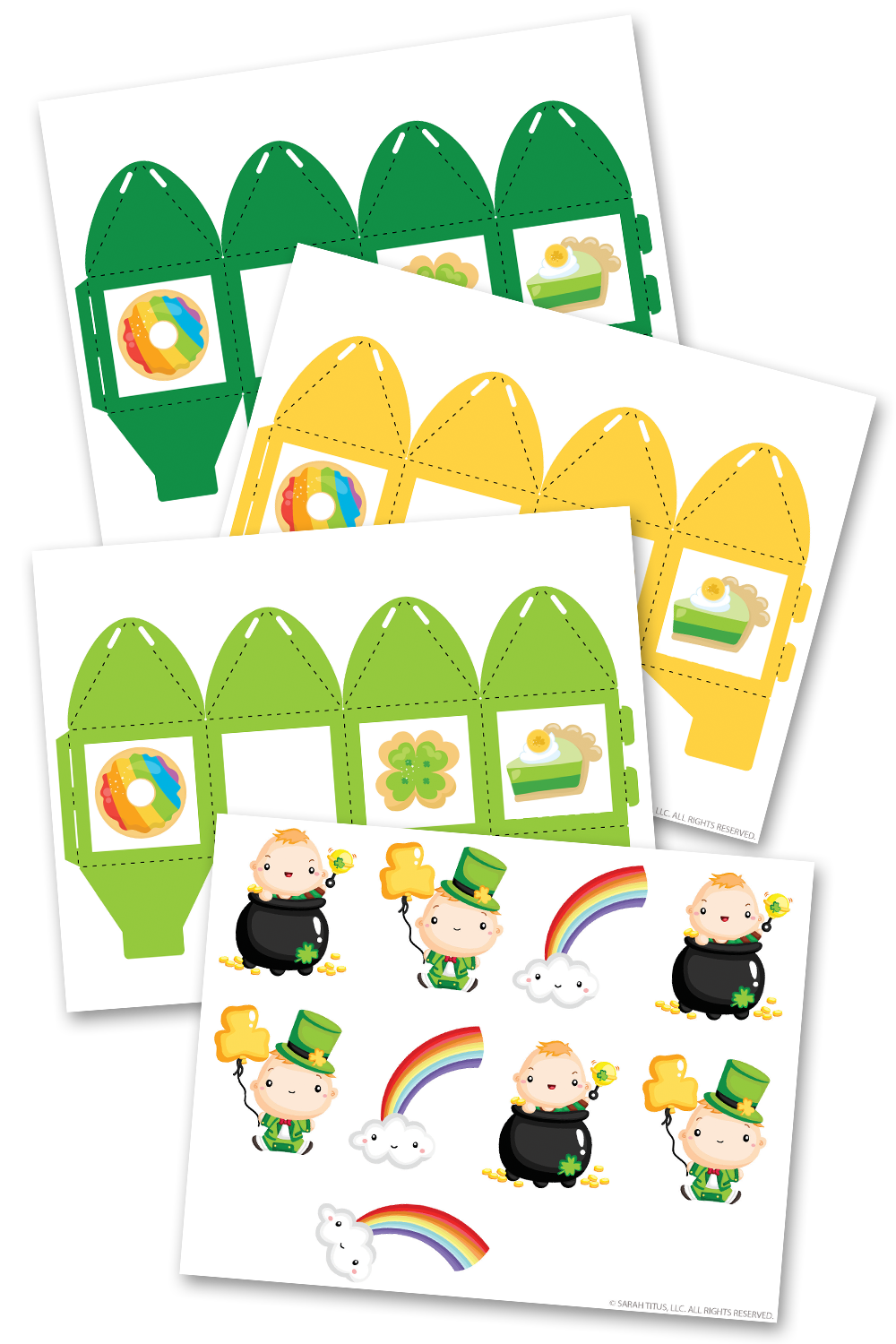 St Patrick's Day Party Favor Gift Boxes