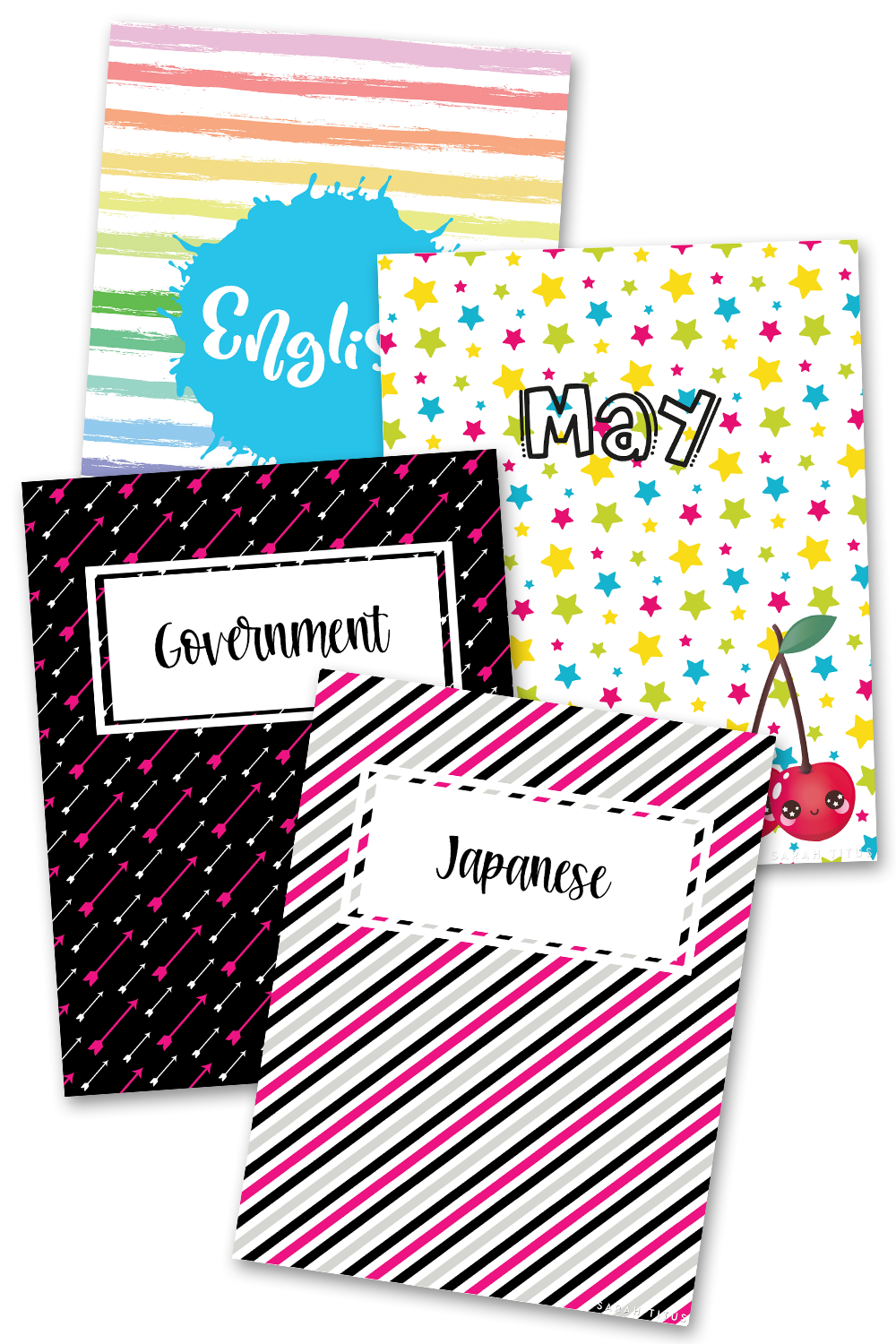 Student Binder Covers & Dividers