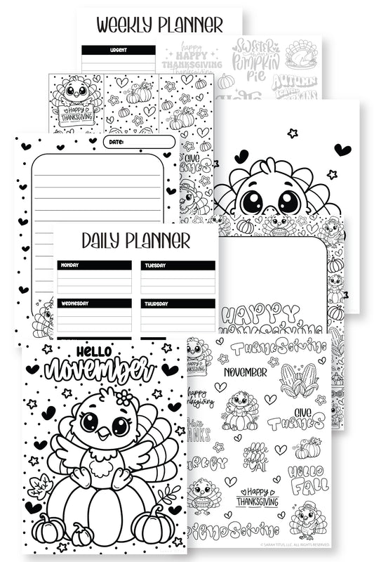 Thanksgiving Planner Pack {9 Pages}