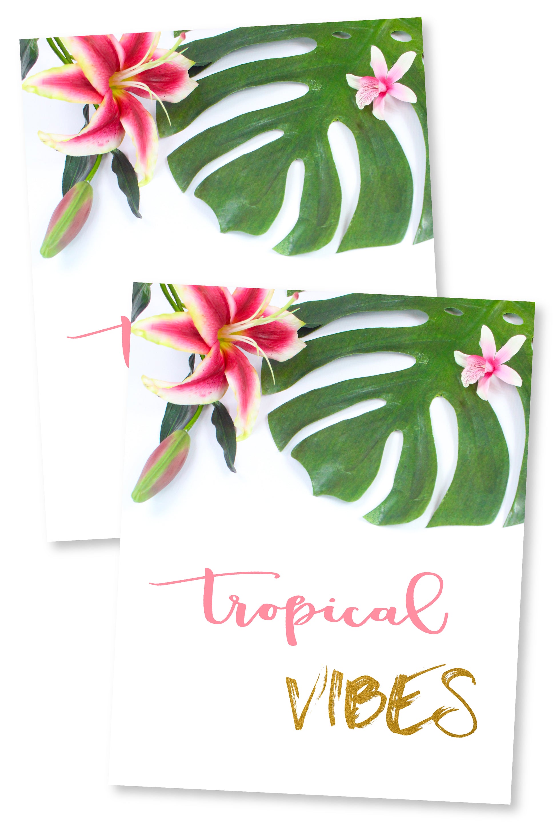 Tropical Vibes Wall Art Printable