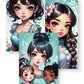 45+ Twilight Teal Christian Girl Graphics