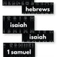 Typography Sermon Series Graphics {Books of the Bible}