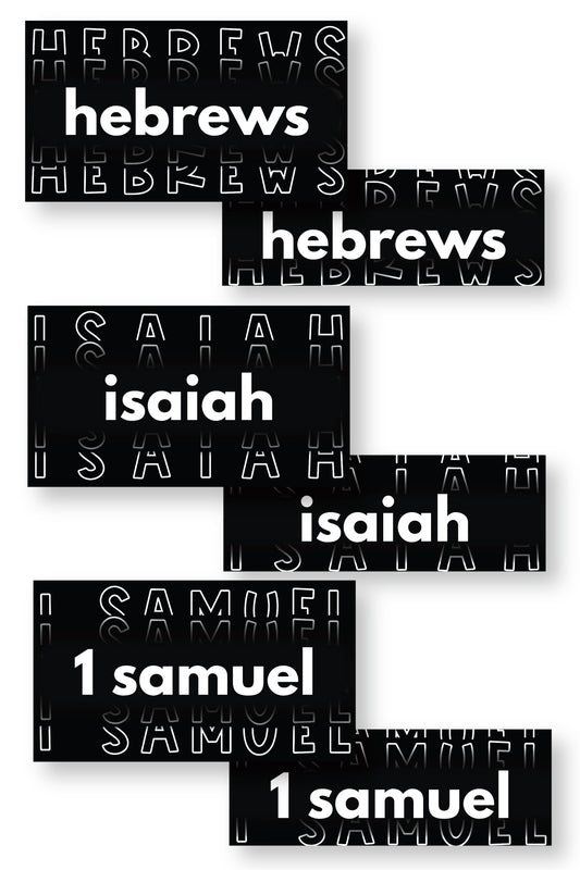Typography Sermon Series Graphics {Books of the Bible}