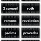 Typography Sermon Series Graphics {Books of the Bible}
