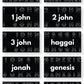 Typography Sermon Series Graphics {Books of the Bible}