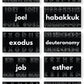 Typography Sermon Series Graphics {Books of the Bible}