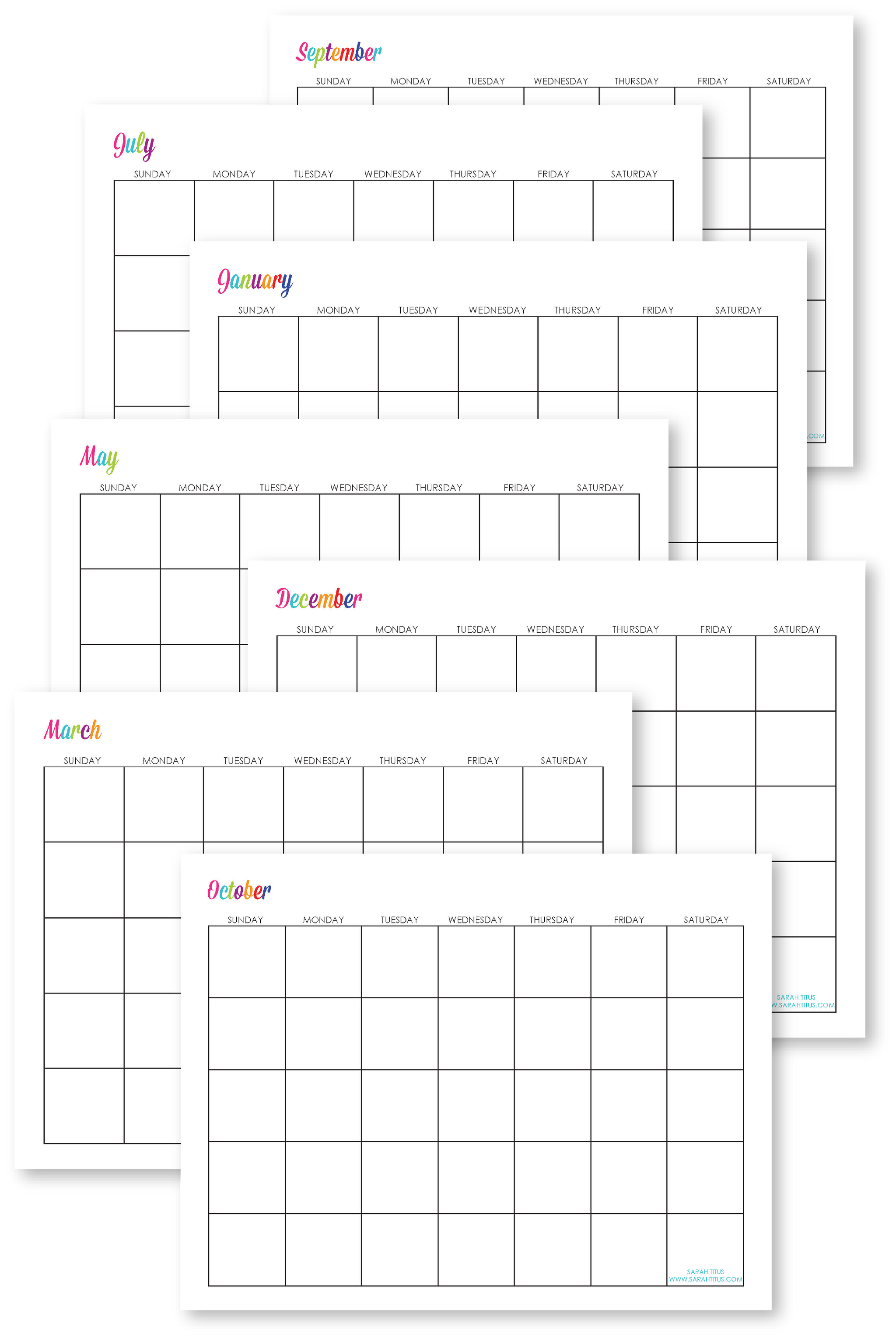 2024 - 2030 Editable Printable Calendars (+ Undated) – Sarah Titus