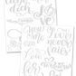 Valentine's Day Hand Lettering Pages