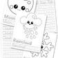 Weather Handwriting Practice Sheets