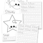 Weather Handwriting Practice Sheets