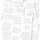 Wedding Hand Lettering Worksheets
