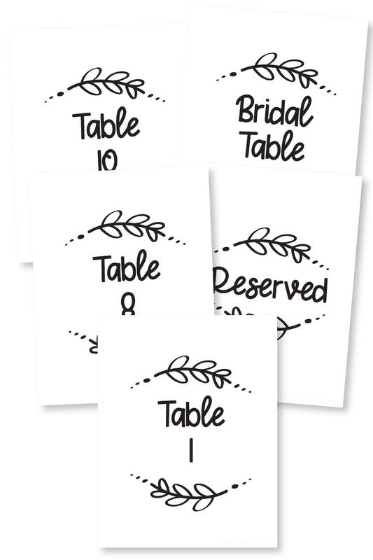Wedding Reception Printable Signs 