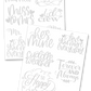 Wedding Hand Lettering Practice Sheets