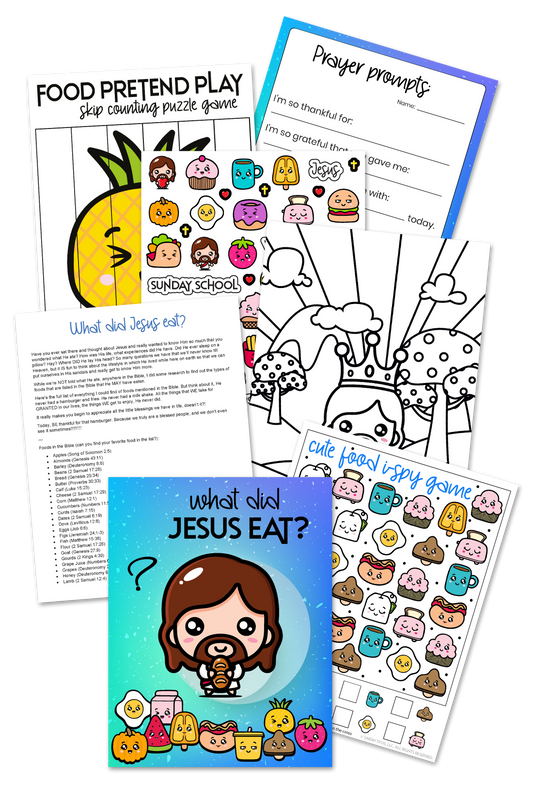 What Did Jesus Eat? Kids Activities Pack 