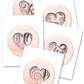 26 Rose Pink and Gold Monogram Wall Art Printables