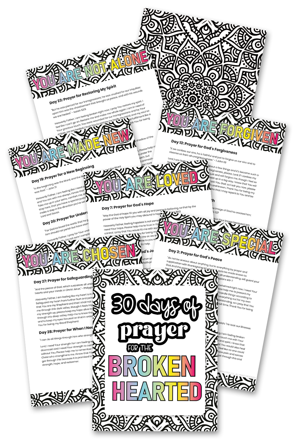 30 Days of Prayer for the Broken-Hearted Binder