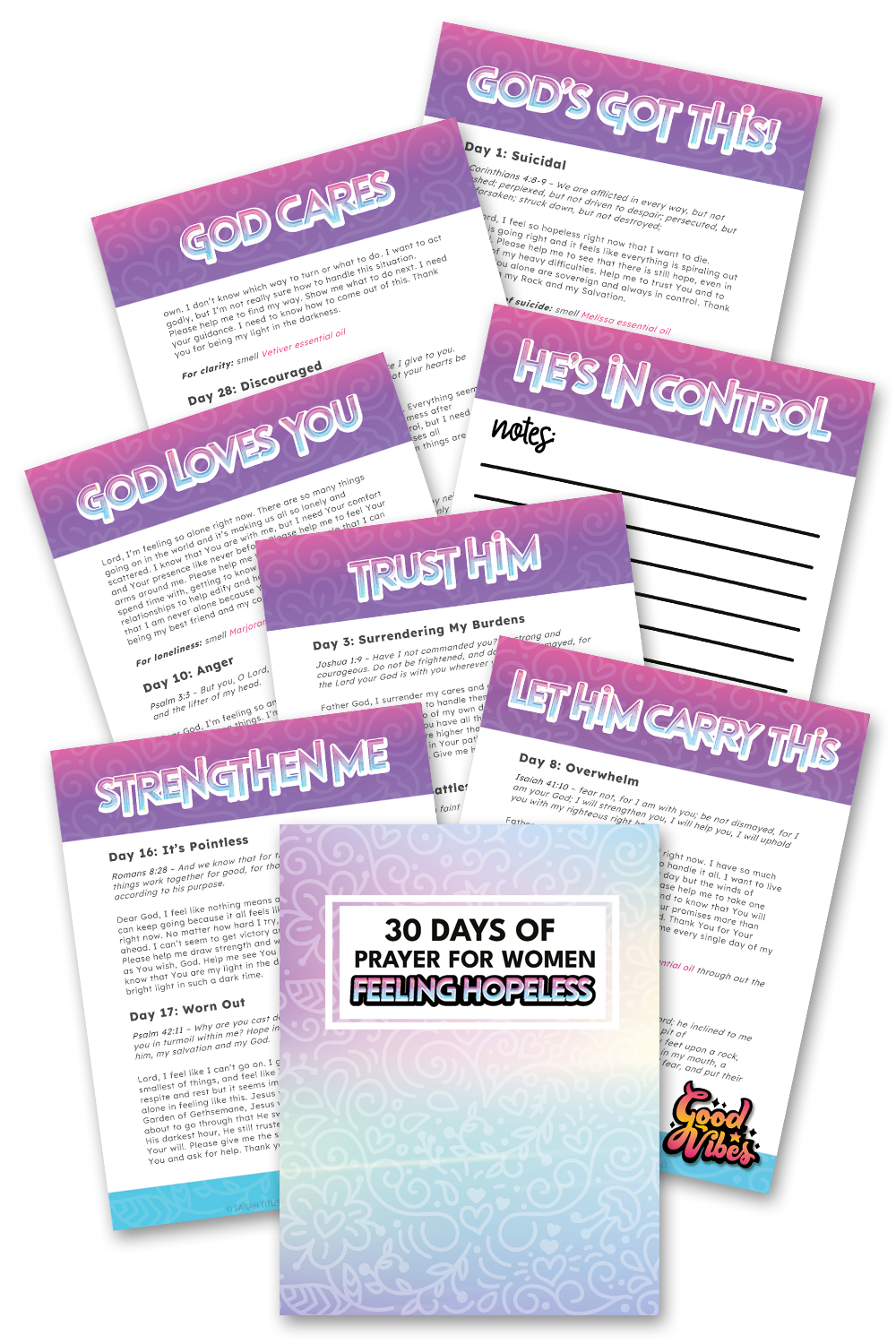 30 Days of Prayers for Women Feeling Hopeless Binder