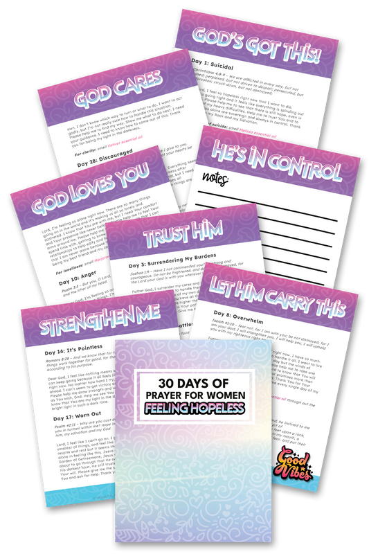 30 Days of Prayers for Women Feeling Hopeless Binder