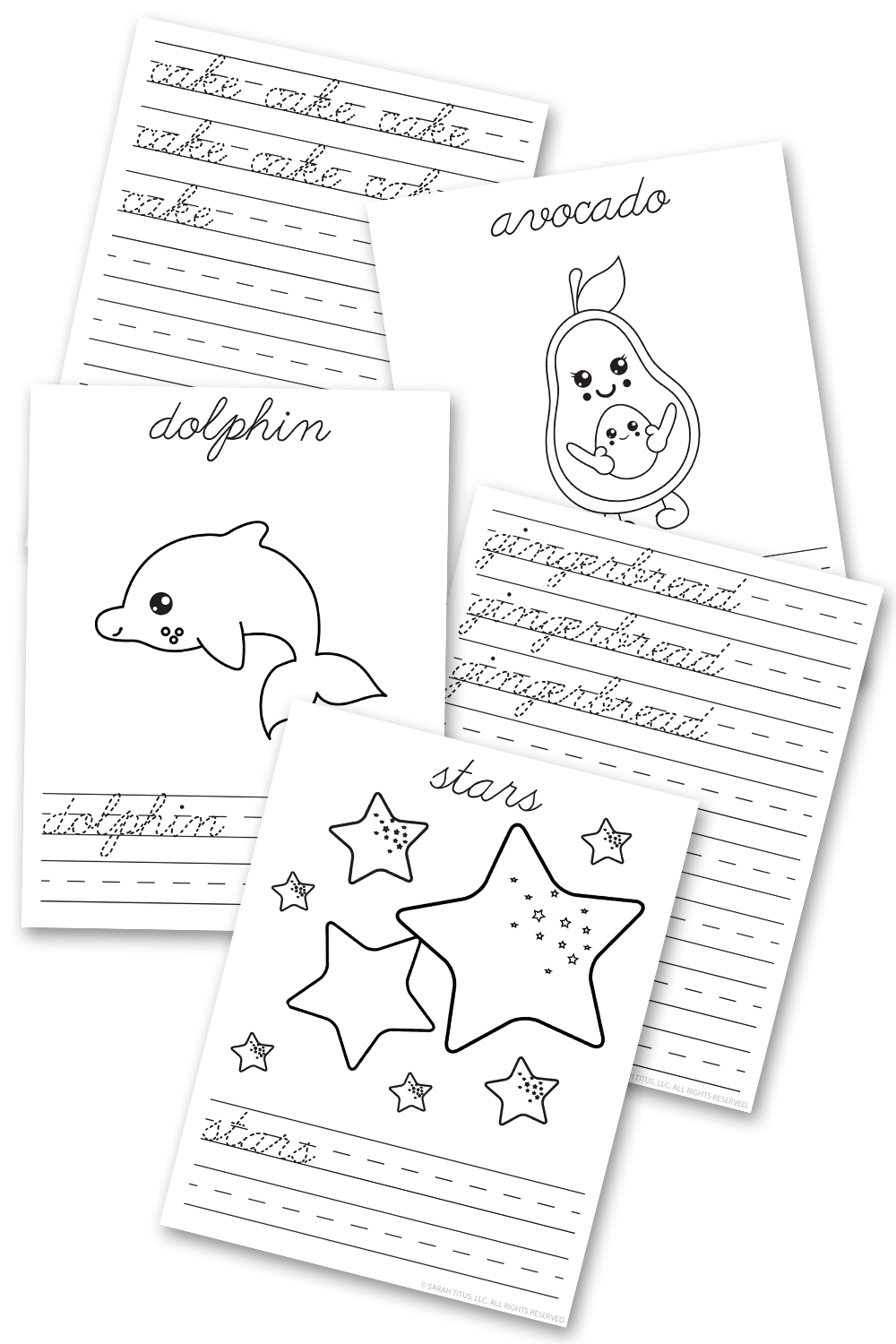 ABC Cursive Handwriting Practice Sheets