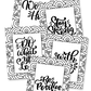 Be Positive Coloring Sheets