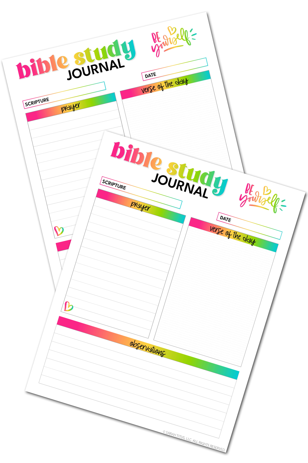 Be Yourself Bible Study Journal